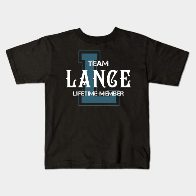 Team LANCE Lifetime Member Kids T-Shirt by HarrisonAlbertinenw